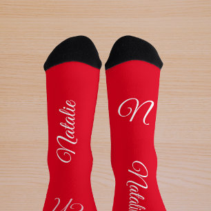 Mit Monogramm Socken