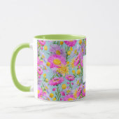 Mit Monogramm Sommer Hütte Garten Blau Tasse (Links)