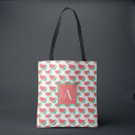 Mit Monogramm Sommerpässe Wassermelone Muster Tasche<br><div class="desc">Mit Monogramm sommerliche Totensäcke mit Wassermelone-Muster,  auf weißem Hintergrund bedruckt und mit individuellem Text versehen,  in dem Sie Ihren ersten Eindruck hinzufügen können. Der Totbeutel ist aus Polyester und misst 16 Zoll x 40 cm,  der Gurt misst 28 Zoll.</div>