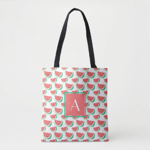 Mit Monogramm Sommerpässe Wassermelone Muster Tasche