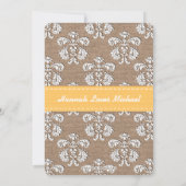 Mit Monogramm Sonnenblume-Maurer-Glas-Brautparty Einladung (Rückseite)