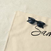 Mit Monogramm Sonnenblumen Strandtuch (Beispiel)