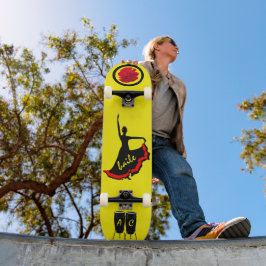 Mit Monogramm Spanisches Patineta Skateboard "Bail