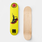 Mit Monogramm Spanisches Patineta Skateboard "Bail (Vorderseite)