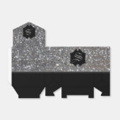 Mit Monogramm Sparkle-Imitate Glitzer Zelt Geschenkschachtel (Ungefaltet)