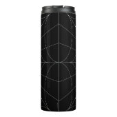 Mit Monogramm Spiderweb Thermal Tumbler Thermosbecher (Rückseite)