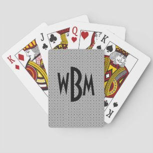 Mit Monogramm Spielkarten