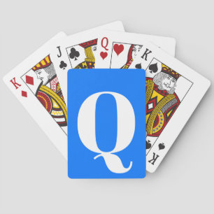 MIT MONOGRAMM Spielkarten für Person mit