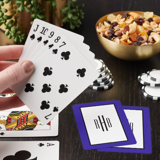 Mit Monogramm Spielkarten Poker Deck für Vater (In Situ)