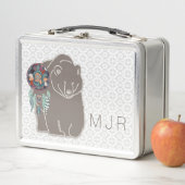 Mit Monogramm Spirit Bear Indianerin American Brow Metall Brotdose (Beispiel)