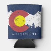 Mit Monogramm Staatsflagge Colorado Dosenkühler (Rückseite)