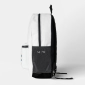 Mit Monogramm Stallschlauch Druckausschnitt Nähtas Bedruckter Rucksack (Rechts)