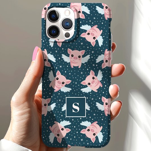 Mit Monogramm Sternenschweinchen Case-Mate iPhone Hülle