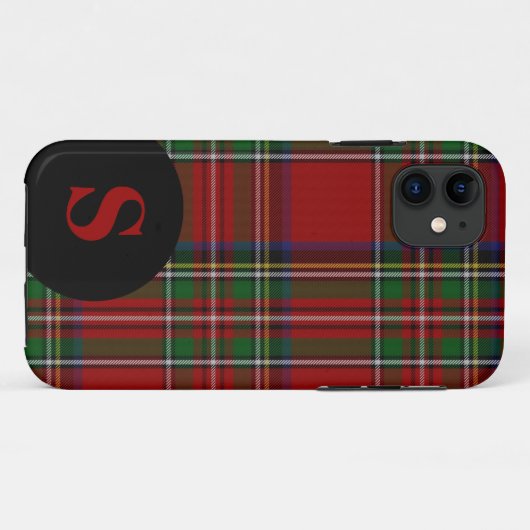 Mit Monogramm Stewart Case-Mate iPhone Hülle (Rückseite (Horizontal))