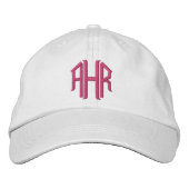 Mit Monogramm StickHat Bestickte Baseballkappe (Vorderseite)