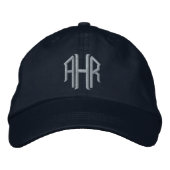 Mit Monogramm StickHat Bestickte Baseballkappe (Vorderseite)