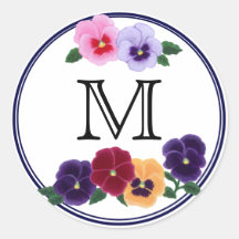 Mit Monogramm Stiefmütterchen Blumenbeete