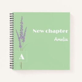 Mit Monogramm strapazierfähiger Ruhestandsname leu Notizblock