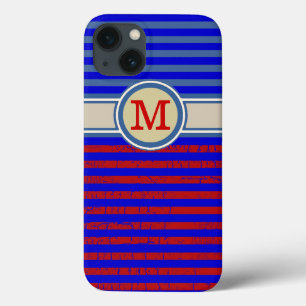 mit Monogramm Streifen Case-Mate iPhone Hülle