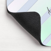 Mit Monogramm Streifen Mousepad (Ecke)