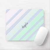 Mit Monogramm Streifen Mousepad (Mit Mouse)
