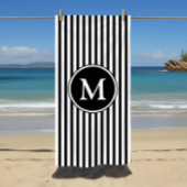 Mit Monogramm Streifen Strandtuch
