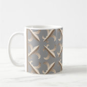 Mit Monogramm Strip-Lilie-Muster Kaffeetasse (Links)