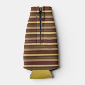 MIT MONOGRAMM STRIPED PATTERN ROTE GOLDFARBE FLASCHENKÜHLER (Rückseite)