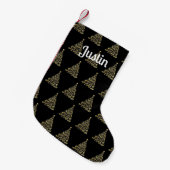 Mit Monogramm Strumpf Kleiner Weihnachtsstrumpf (Vorderansicht (hängend))