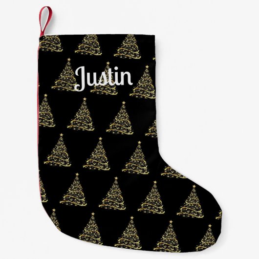 Mit Monogramm Strumpf Kleiner Weihnachtsstrumpf (Vorderseite)