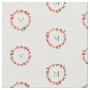 Mit Monogramm   Sweet Floral Stoff
