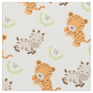 Mit Monogramm   Sweet Safari Stoff