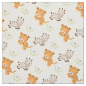 Mit Monogramm | Sweet Safari Stoff (Muster)