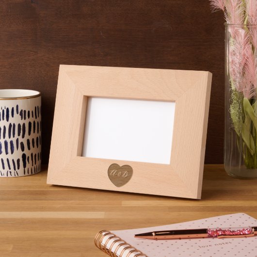 Mit Monogramm Sweethearts Geätzte Rahmen (Links)