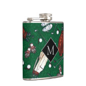 Mit Monogramm T-Shirt Time Golf Flachmann (Rechts)