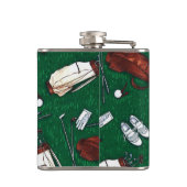 Mit Monogramm T-Shirt Time Golf Flachmann (Rückseite)