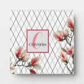 Mit Monogramm Tabletop Plaque mit Easel Fotoplatte (Vorderseite)