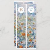 Mit Monogramm Tageszeitungen Zwei Lesezeichen (Vorne/Hinten)