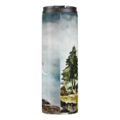 Mit Monogramm Tahoe Seen Wasserfarbenwelt Landscha Thermosbecher (Rückseite)