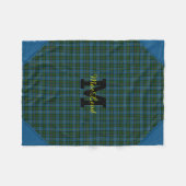 Mit Monogramm Tartan Kariert Fleece Blankon (Vorderseite (Horizontal))