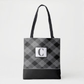 Mit Monogramm Tartan Karierte Tasche (Vorderseite)
