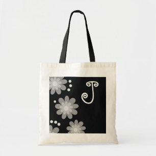 Mit Monogramm Taschentaschen:: Silbernes Tragetasche