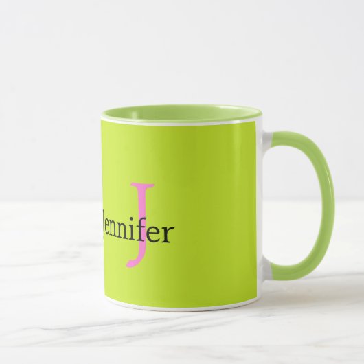 Mit Monogramm Tasse (Rechts)