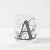 Mit Monogramm Tasse "A" - (VorderseiteRechts)