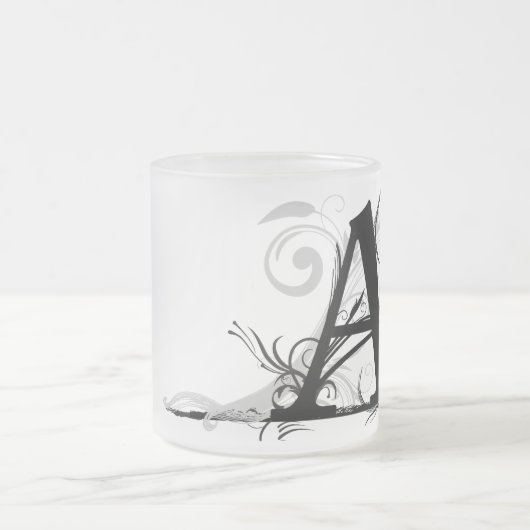 Mit Monogramm Tasse "A" - (Mittel)