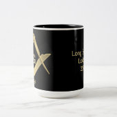 Mit Monogramm Tasse auf dem Platz und im Kompass (Mittel)