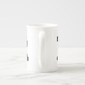 mit Monogramm Tasse: Buchstabe "R" Porzellantasse (Rückseite)