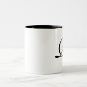 Mit Monogramm Tasse für die Silbermärchenhafte Hoc (Mittel)