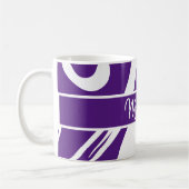 Mit Monogramm Tasse Lila Weißes Geschenk Kaffee Cu (Links)