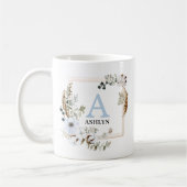 Mit Monogramm Tasse von Boho Winter Floral (Links)